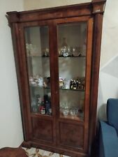 ANTICA VETRINA in radica di ciliegio