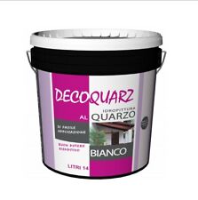 IDROPITTURA/PITTURA AL QUARZO DECOQUARZ LT14 BIANCO AREA 51 BUONA COPERTURA/RESA