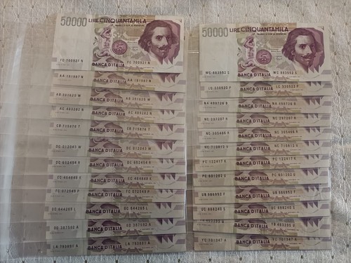 Lotto banconote 000 - 24, lire