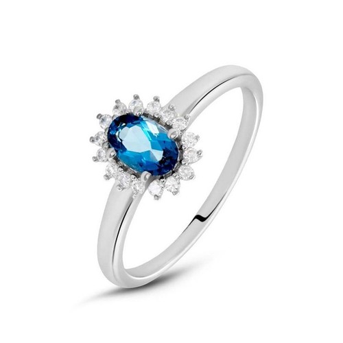 Anello donna topazio oro - anello,