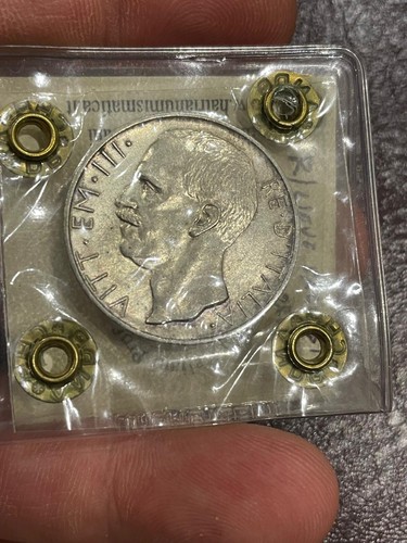 Lire biga 1927 periziata - 10,