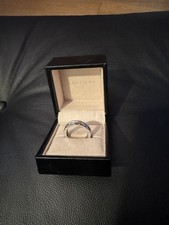 BULGARI Anello B . zero 1  B 0 1 Oro Bianco 18 Carati Kt 1 fascia Misura 21