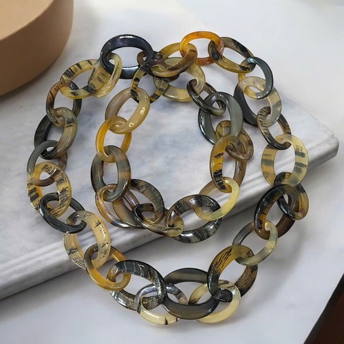 Collana corno bufalo - collana, di