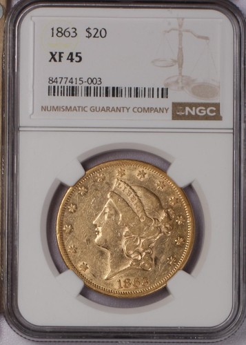 Testa liberty oro 1863 - testa,