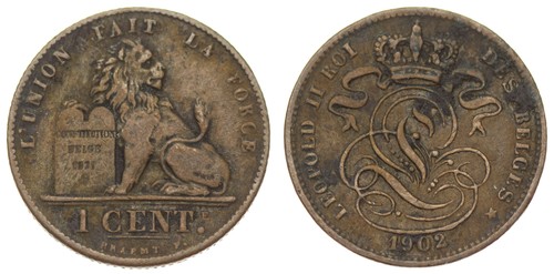 Belgio centesimo 1902 - 1,