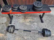 manubri palestra componibili con bilanciere + panca