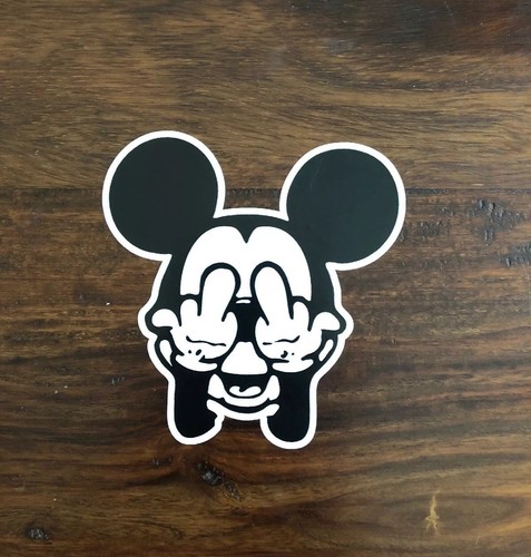 Adesivo topolino dito medio - adesivo,