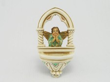 Acquasantiera Angelo in Finestra in marmo resina Made in Italy 12,5 cm