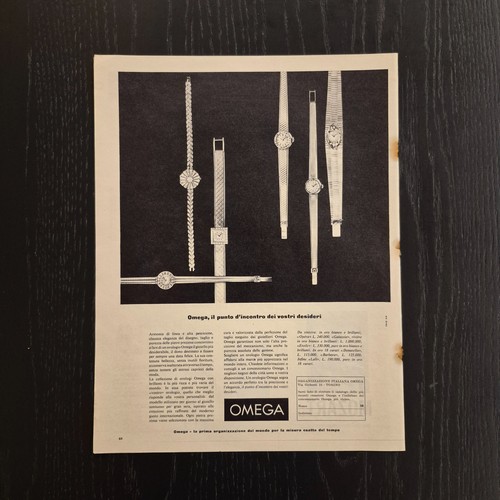 1962 omega original ad - omega,