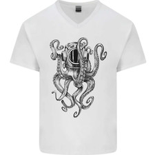 T-shirt uomo scollo a V in