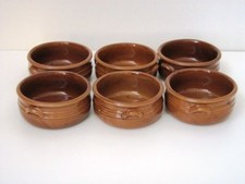 TEGAMINI CONFEZ 6 PEZZI TERRACOTTA TEGAME TEGAMI PASTA GNOCCHI FORNO RISTORANTE.