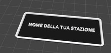 Targhetta targa Stazione