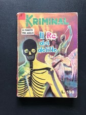 KRIMINAL 1 ORIGINALE IL RE DEL DELITTO 1° EDIZIONE AUT. 6235 1963 CON MANCANZE !