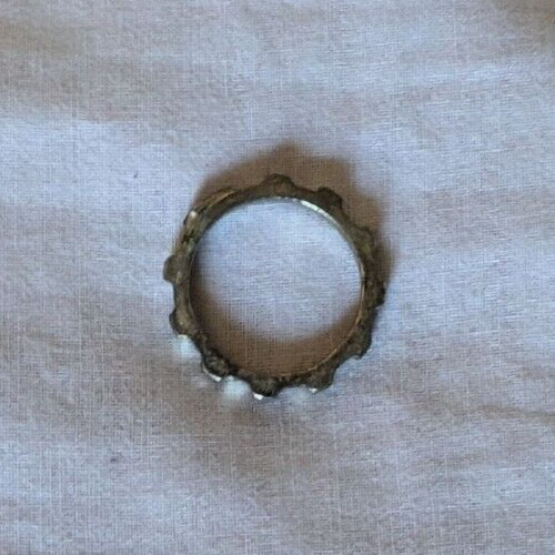 Anello metallo rosario - metallo,