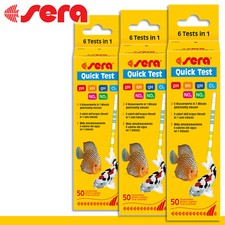 sera 3x 50 strisce reattive Quick Test 6 test in 1 test acqua acquario NO2 nitriti 