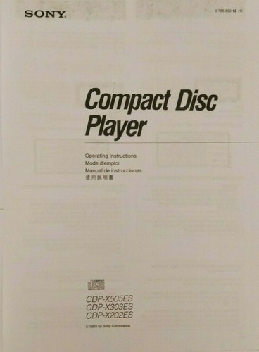 Sony cdp x505es x303es - cdp-x303es, /