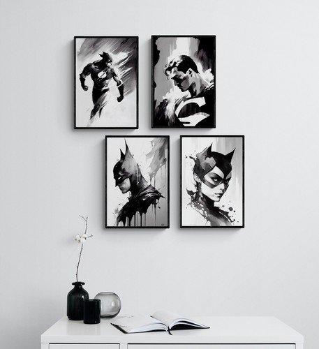 Batman superman flash cat