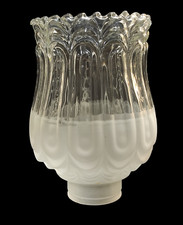 Boccia Lampadario ricambio di vetro bianco per Lampada Lume Vintage Foro 5,3 cm