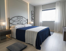 Testata letto matrimoniale in