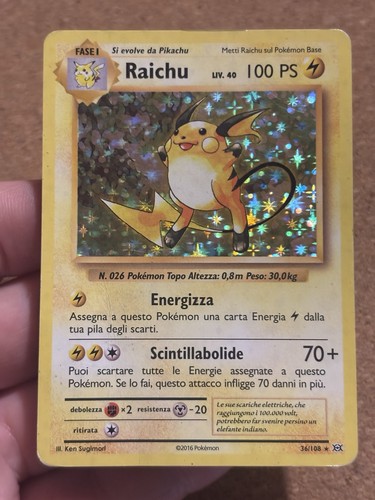 Raichu 108 rara holo xy - 36/108,