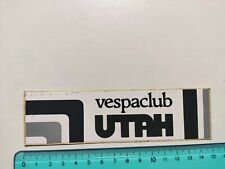 ADESIVO VESPA PIAGGIO CLUB UTAH STICKER AUTOCOLLANT VINTAGE 80s ORIGINAL