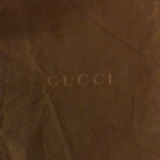 Dust Bag Gucci Vintage Marrone Cotone 8 1/2" per 14 1/2" (21,59 x 36,83 cm)