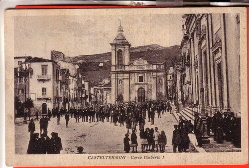 Cartolina casteltermini fp - cartolina,