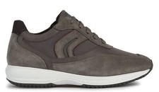 GEOX RESPIRA HAPPY P/E scarpe uomo sneakers pelle camoscio tessuto casual lacci