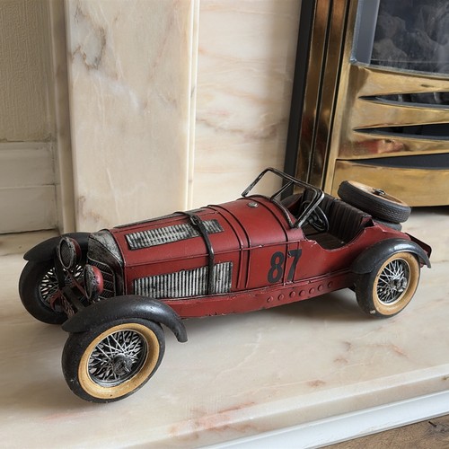 Vintage tin mercedes - tin,