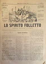 AA. VV. Raccolta de "LO SPIRITO FOLLETTO. GIORNALE UMORISTICO - ILLUSTRATO" 1864