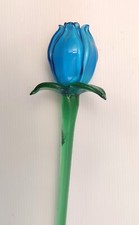 Fiori Con Stelo In Vetro Soffiato Murano 1980 RIF 8.1.25