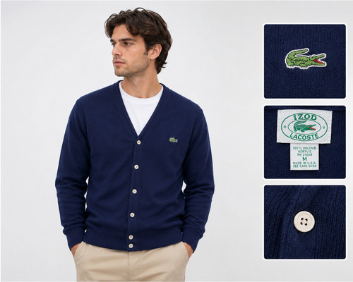 Lacoste maglione cardigan uomo