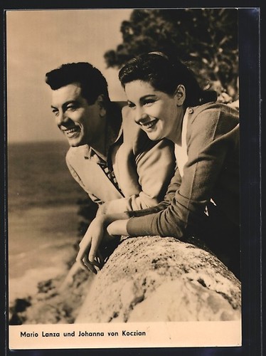 Cartolina attore mario lanza - attore, e