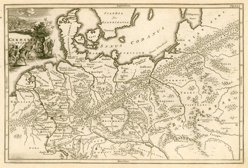 Germania originale incisione - germania,
