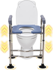 Rialzo per Water per Anziani, Sedia WC Regolabile in Altezza. Alzawater per Prot