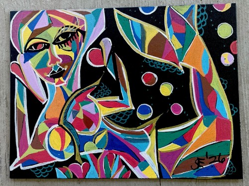 Quadro astratto sirena - quadro, a