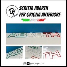 Scritta Abarth per Paraurti