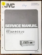 JVC KD-35 A B C Cassetta Manuale di servizio *Originale*