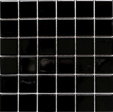 Mosaico In Ceramica Nero