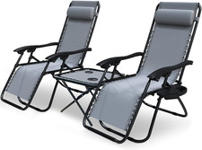 ® Set Di 2 Sdraio Da Giardino