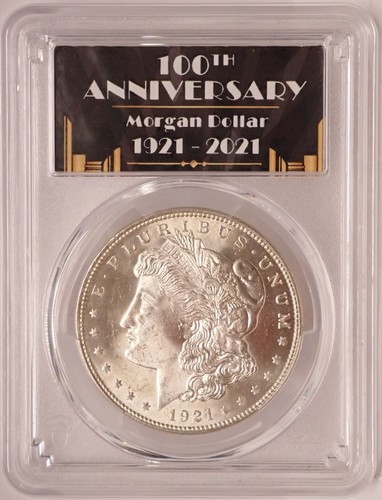Morgan dollar pcgs ms63 1921 - morgan,