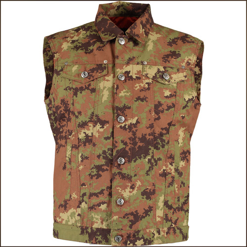 Giacca gilet maniche mimetica - giacca,