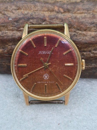 Orologio sovietico placcato