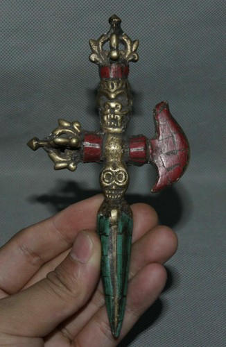 Tibet bronzo turchese - , mahakala
