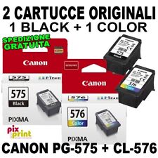 KIT PROMO Canon PG-575 + CL-576 ORIGINALI cartucce black+color TS3750i TR4755i