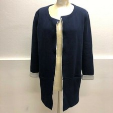 Original Caban maglia giacca blu interno bianco tg 44 donna /woman jacket