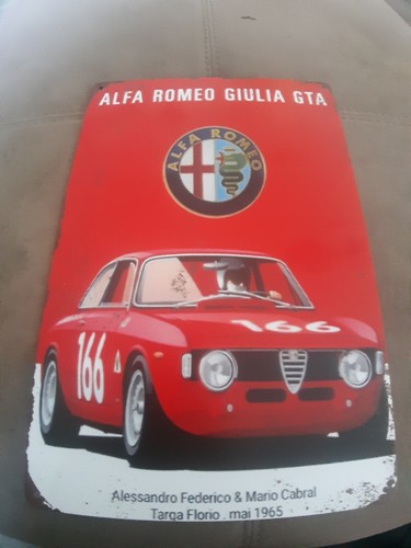 Insegna alfa romeo - insegna, giulia