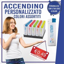 accendini personalizzati stampa a colori gadget lotto 50 100 150 200 PE867