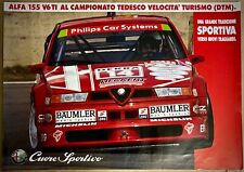 ALFA ROMEO 155 V6 TI-Poster originale pubblicitario-Campionato tedesco - 1993 -