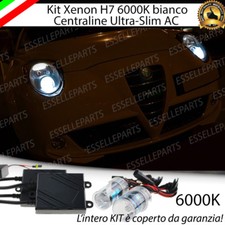 KIT XENON XENO SLIM H7 AC 6000K ALFA MITO + PORTALAMPADE 100% NO ERROR GARANZIA
